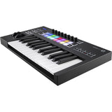 Novation Launchkey 25 MK3 USB MIDI Keyboard Controller (25-Key) Bundle with Monitor Headphones, Sustain Pedal & MIDI Cable