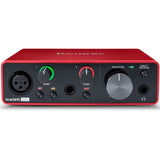 Focusrite Scarlett Solo USB Audio Interface (3rd Gen) with Studio Headphones, Pop Filter & XLR Cable