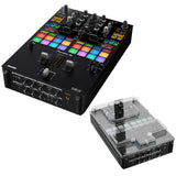 Pioneer DJ DJM-S7 2-Channel DJ Battle Mixer Bundle with Decksaver Cover for Pioneer DJM-S7 Mixer