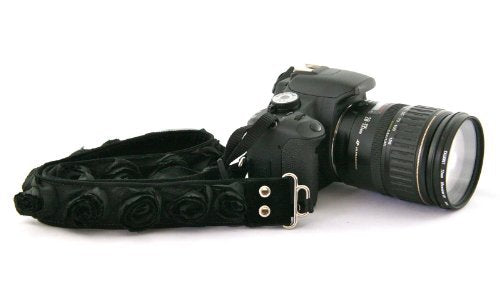 Capturing Couture Organza Collection" Black 1.5" SLR/DSLR Couture Camera Strap