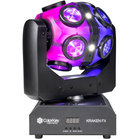 Colorkey CKU-1070 Kraken FX Energizing QUAD Color LED Effect Light with Built in Blinder