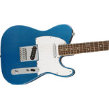 Squier by Fender Affinity Series Telecaster, Indian Laurel fingerboard (Lake Placid Blue) Bundle with Fender 10ft Cable (Straight/Straight), Guitar 12-Pack Picks, and 2" Guitar Straps