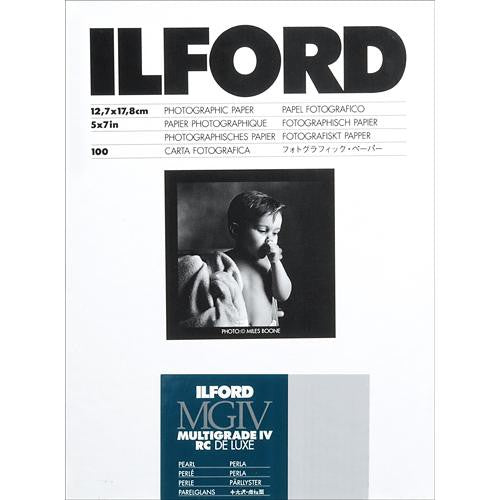 Ilford Multigrade IV RC DeLuxe Paper (Pearl, 5 x 7", 100 Sheets)