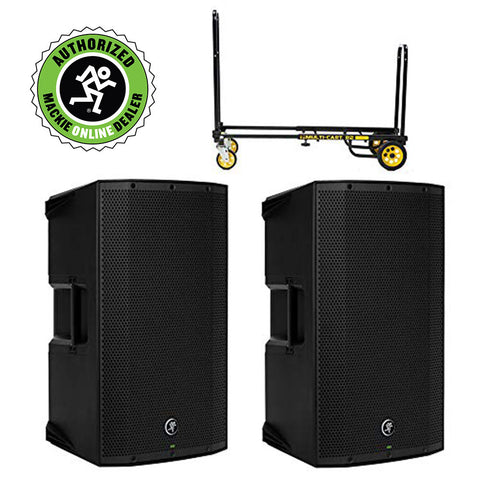 Mackie Thump12A 1300W 12" Powered Loudspeaker (Duo) with Rock-n-Roller MultiCart 8-in-1 Transporter R2 Micro Bundle