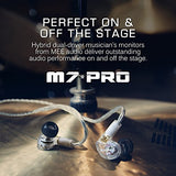MEE audio M7 PRO Universal-Fit Hybrid Dual-Driver Musician's In-Ear Monitors with Detachable Cables Clear (EP-M7PRO-CL-MEE)