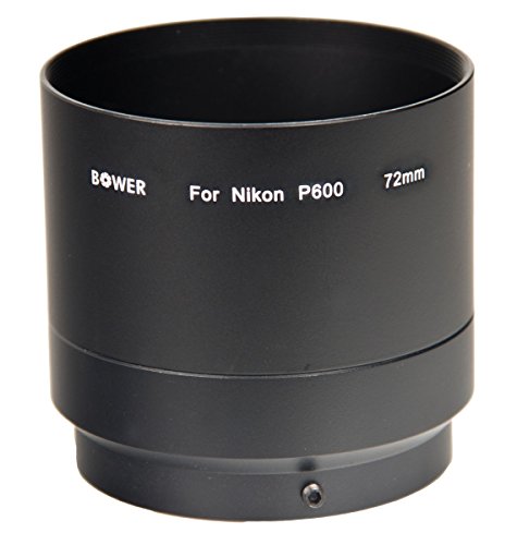 Bower ANP60072 72 mm Adapter Tube for Nikon Coolpix P600 Digital Camera (Black)