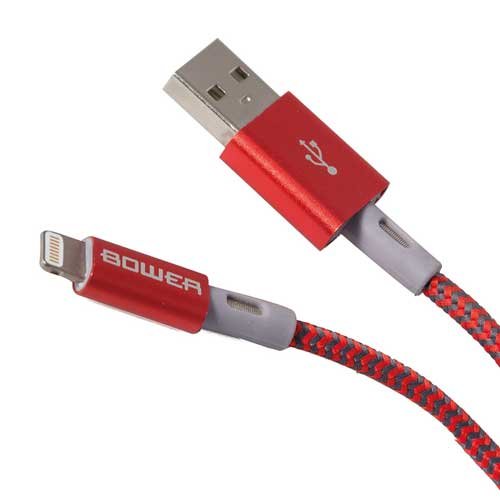 Bower 6ft Lightning to USB Type-A Charge & Sync Cable - Red