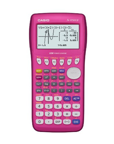 Casio fx-9750GII Graphing Calculator, Pink