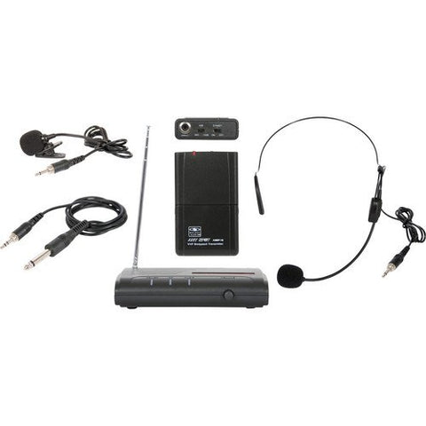 Galaxy Audio Triple Play VHF Wireless Belt Pack System Freq Code V59