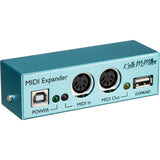 Keith McMillen Instruments KMI MIDI Expander Bundle with Power Supply and 2x Hosa 10' MIDI Cable