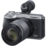 Canon EOS M6 Mark II Mirrorless Digital Camera with 18-150mm Lens and EVF-DC2 Viewfinder (Silver)