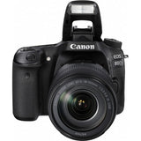 Canon EOS 80D DSLR Camera with 18-135mm Lens with Boya BY-MM1 Shotgun Video Microphone, 32GB SDHC Memory Card, DSLR Shoulder Bag Bundle