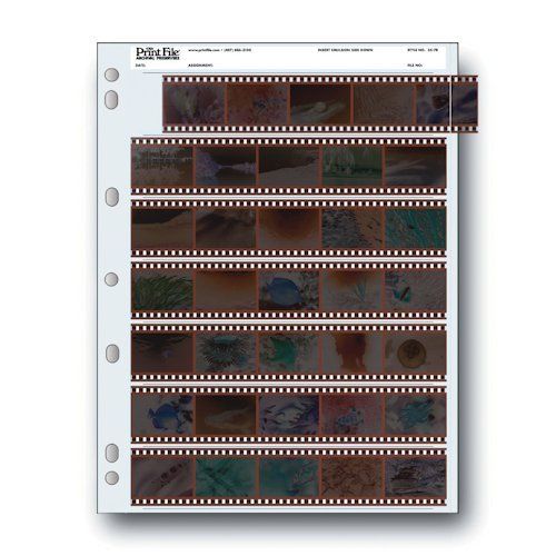Printfile 35MM Negatives 7 Strips 5 Frames Sheets 100-pack - Printfile 357B100