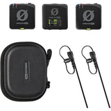 RODE Wireless PRO 2-Person Clip-On Wireless Microphone System/Recorder with Lavaliers (2.4 GHz) Bundle with Goby Labs GLS-104 Microphone Sanitizer