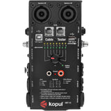 QSC GX3 300-Watt Power Amplifier Bundle with Kopul CBT-12 12-in-1 Cable Tester and 20" XLR-XLR Cable