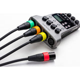 Zoom XLR-4CCP XLR Microphone Cables with Color ID Rings (8', 4-Pack) Bundle with Zoom XLR-6c Mic Cable Colored ID Rings; 6 Pairs of Color-Coded Rings