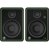 Mackie CR4-X Series 4" Creative Reference Studio Monitors (Pair) with 3' REAN Stereo Breakout Cable Bundle