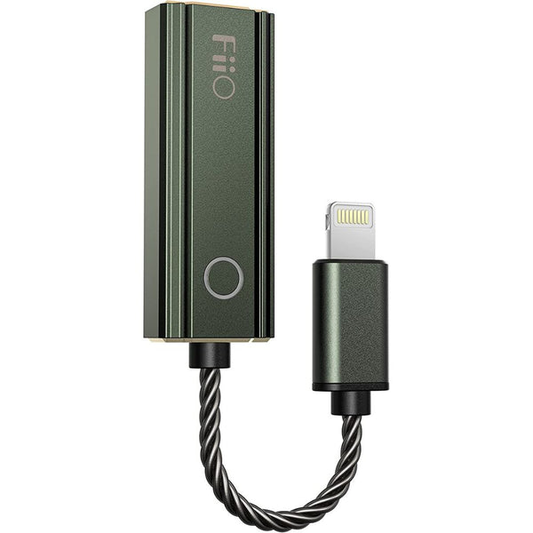 FiiO JadeAudio KA1 3.5mm Single-Ended Headphone amp USB DAC MQA 8X DSD 256 32bit/384kHz PCM for Android/iOS/Windows/Mac (Green,Lightning)
