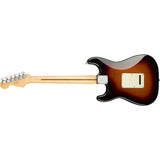 Fender Player Stratocaster Electric Guitar (Maple Fingerboard, 3 Color Sunburst) Bundle with Fender Pro 10ft Instrument Cable (Straight/Straight), Fender Guitar 12-Pack Picks, and Fender 2" Guitar Straps