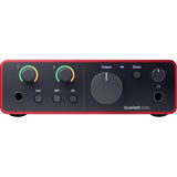 Focusrite Scarlett Solo USB-C Audio Interface (4th Gen) Bundle with Polsen HPC-A30 Studio Monitor Headphones, Pop Filter and XLR- XLR Cable