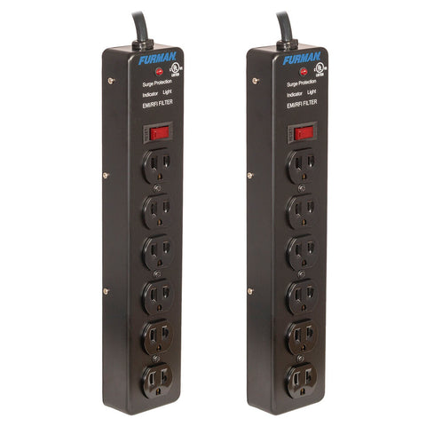 Furman Pro Plug 6-Outlet Power Strip with Surge Protection (Pair)