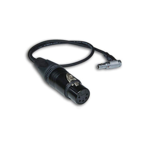 BeachTek 17.7" BT-LEMO XLR5F to Right-Angle LEMO Adapter Cable