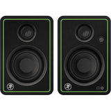 Mackie CR3-X Series 3" Studio Monitors (Pair) with 2x Small Isolation Pad & 3' REAN Stereo Breakout Cable Bundle