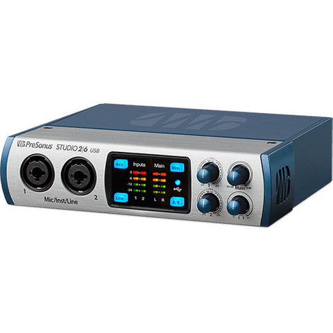 PreSonus Studio 26 - 2x4 192 kHz, USB 2.0 Audio/MIDI Interface