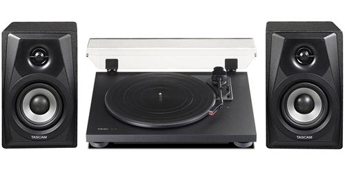 Teac TN100B Belt-Drive Turntable with Preamp and USB Bundle with Teac LSM100B