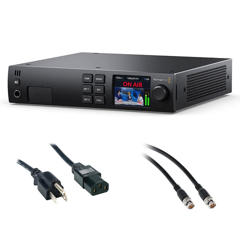 Blackmagic Design Studio Converter Bundle with 6' PC Power Cord and  25' SDI Video Cable (BNC to BNC)