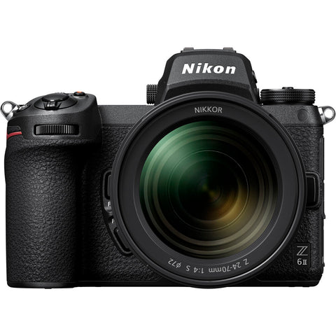 Nikon Z 6II FX-Format Mirrorless Camera Body with NIKKOR Z 24-70mm f/4 S, Black