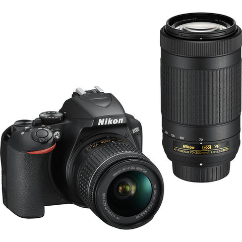 Nikon D3500 DSLR Camera with 18-55mm and 70-300mm Lenses