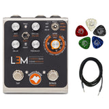 Mastro Valvola LEM Multi-Head Delay Pedal Bundle with 10-Pack Guitar Picks and 10ft Medium Instrument Cable