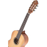 Ortega Guitars 6 String Family Series 3/4 Size Nylon Classical Guitar w/Bag, Right-Handed, Cedar Top-Natural-Satin, (R122-3/4)