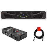 Crown Audio XLi 2500 Two-Channel Stereo Power Amplifier Bundle with Kopul CBT-12 - 12-in-1 Cable Tester, and XLR-XLR Cable