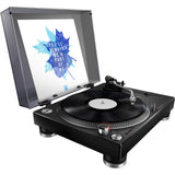 Pioneer DJ PLX-500-K - Turntable with Direct-drive Motor, Preamplifier, Headshell with Cartridge and Stylus, and USB Output - Black