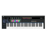 Novation SL MkIII 61-Note MIDI CV Keyboard Controller/Sequencer with Sustain Pedal (Piano Style), Keyboard Cover & MIDI Cable Bundle