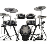 E F NOTE EFNOTE 3X Acoustic Designed Electronic Drum Set Bundle with Audio-Technica ATH-M50x Monitor Headphones (Black)