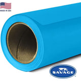 Savage Widetone Seamless Background Paper (#31 Blue Jay, Size 86 Inches Wide x 36 Feet Long, Backdrop)