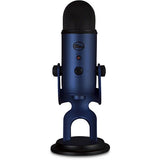 Blue Yeti USB Microphone (Midnight Blue) with BAI-2U Two-Section Broadcast Arm plus Internal Springs & USB Cable Bundle