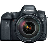Canon EOS 6D Mark II DSLR Camera with 24-105mm f/4L II Lens, Canon BG-E21 Battery Grip, Journey 34 DSLR Shoulder Bag, BY-MM1 Shotgun Video Microphone & 64GB Memory Card