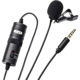 Tascam DR-05X Stereo Handheld Digital Audio Recorder with Boya BY-M1 Omni Directional Lavalier Microphone Bundle