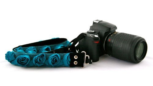 Capturing Couture Organza Collection" Turquoise 1.5" SLR/DSLR Couture Camera Strap
