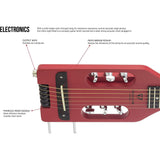 Traveler 6-String Ultra-Light, Right-Handed Acoustic Guitar (Vintage Red)