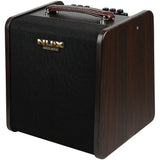 NUX Stageman II AC-80 Bluetooth Portable Acoustic Guitar Amplifier Bundle with Polsen HPC-A30-MK2 Studio Monitor Headphones, Kopul 10' Instrument Cable, and Fender 12-Pack Picks