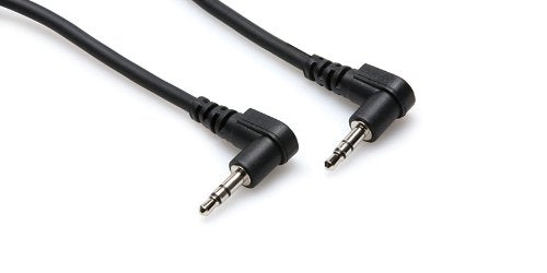 Hosa CMM-100.8RR Right-Angled 3.5 mm TRS Stereo Interconnect Cable, 8 inch