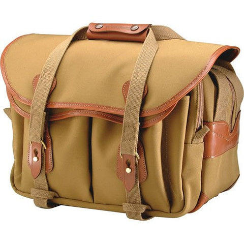 Billingham 335 Shoulder Bag (Canvas, Khaki with Tan Leather Trim)