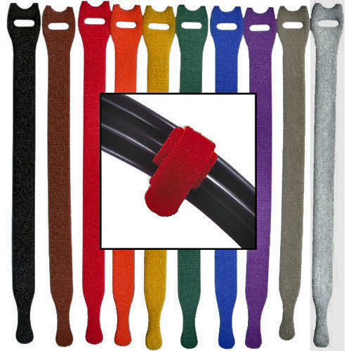 1/2" x 6" Rip-Tie Lite 10 Pack Rainbow