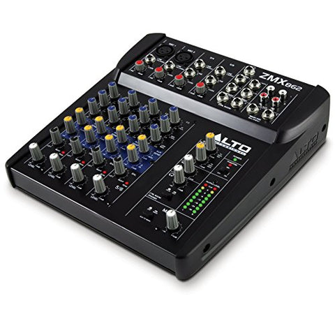 Alto Professional ZMX862 Zephyr Series 6-Channel Compact Sound Reinforcement Mixer