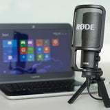 Rode NT-USB USB Microphone (4-Pack) Bundle with Rode COLORS Color-Coded Caps (Set of 4) and Polsen Studio Monitor Headphones